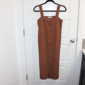 Everlane The Japanese GoWeave Picnic Dress Brown Size 00